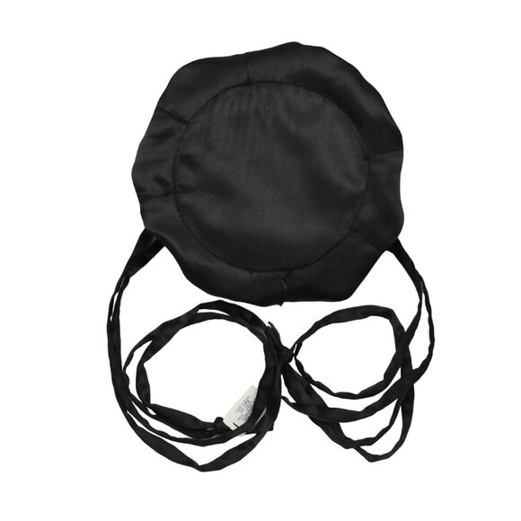 Chicos Jewelry Pouch  Black Satin With Leopard Print Lining Drawstring Bag - Picture 3 of 7